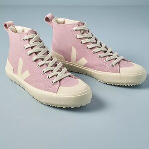 Veja Nova High Top Canvas Babe Pierre Sneakers Pink Women’s 9